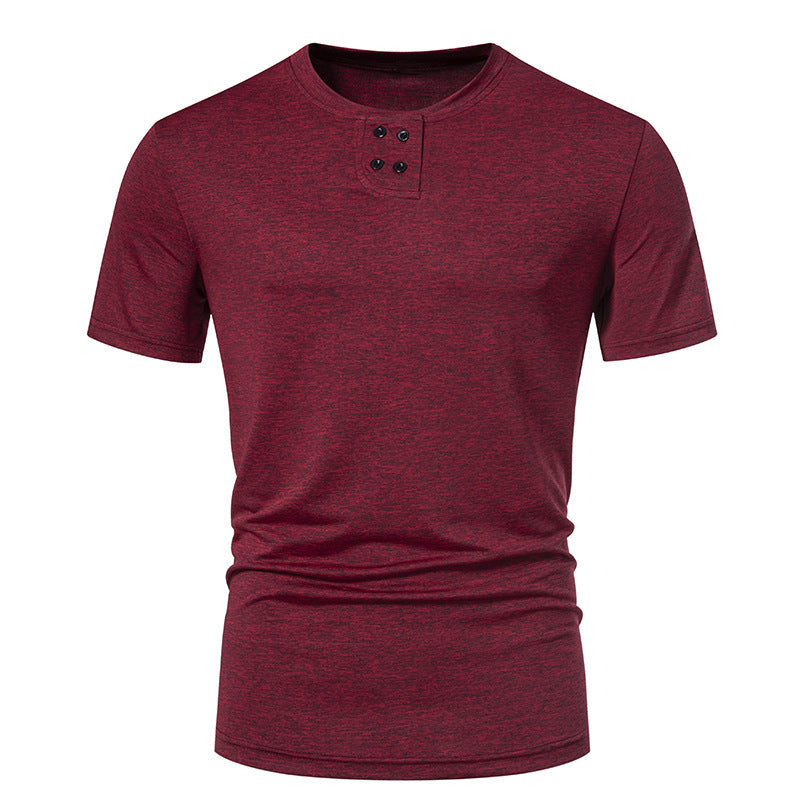 Herren T-Shirt Asymmetrisch Modern Strukturiert
