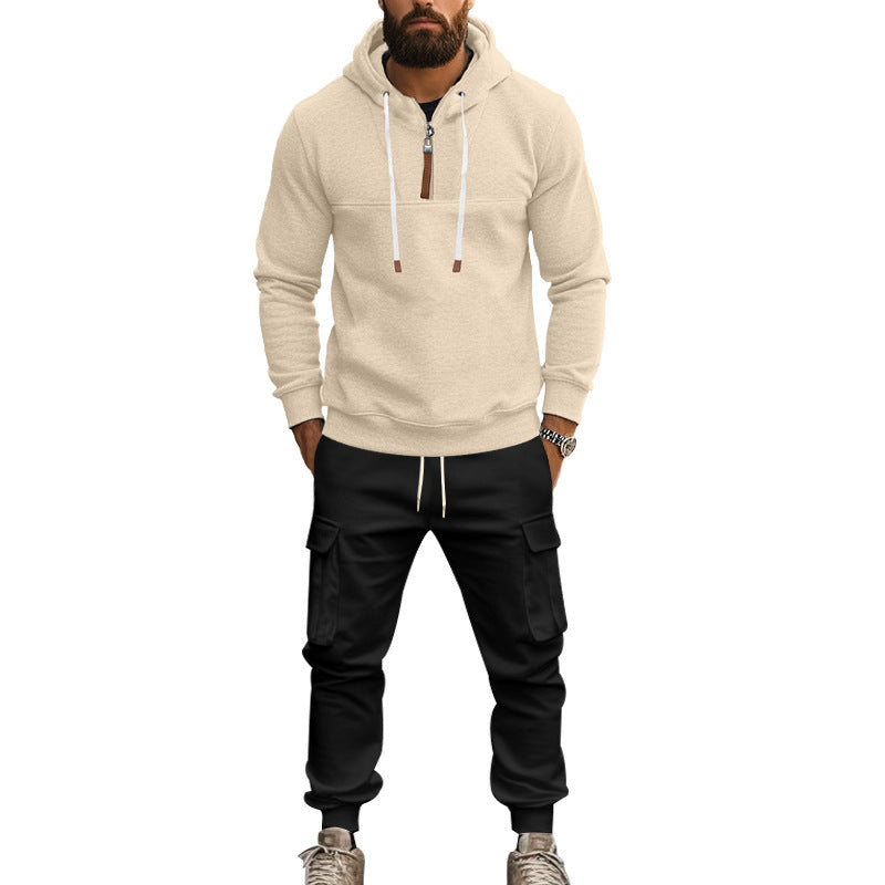 Herren Sportswear Set Hoodie Jogginghose Grau Komfort