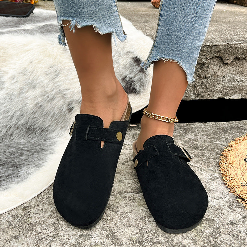 Damen Clogs Bequem mit Riemchen Schuhe Sommer