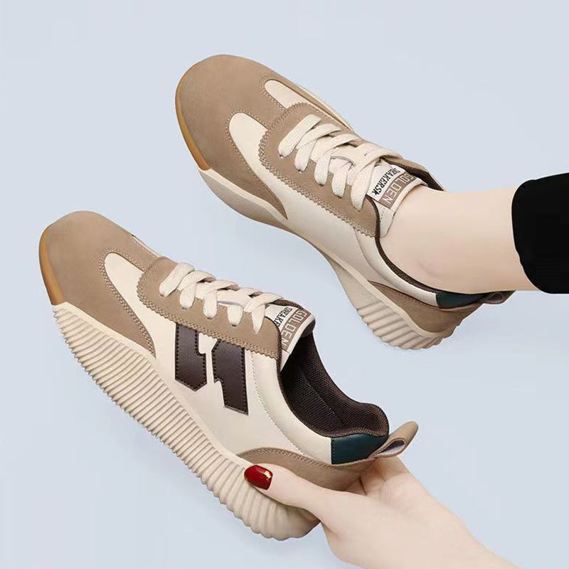 Damen Sneaker Sportlich Rutschfest Weiss