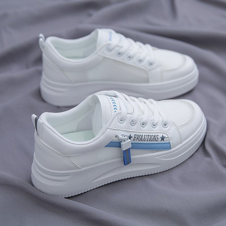 Damen Sneaker Atmungsaktiv Elastisch Schnürsystem Sportlich