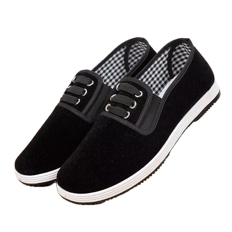 Damen Slipper Sportlich Elastisch Schnürsenkel
