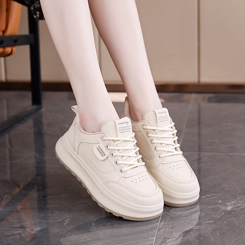 Damen Sneaker Dicke Sohle Ergonomisch Bequem Sportlich