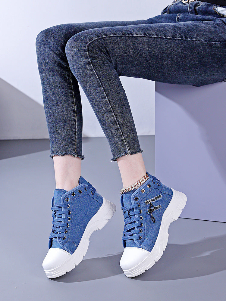 Damen Sneaker Modisch Gewebt Auffällig