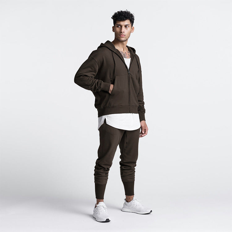 Herren Sportset Kapuzenjacke Jogginghose Set Funktionell