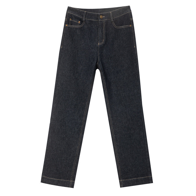 Damen Hose Hochgeschnitten Slim Fit Stoffhose