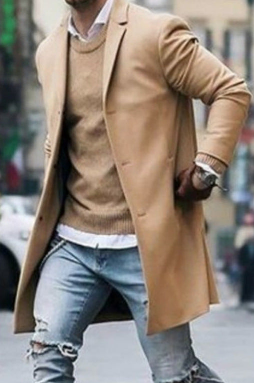 Eleganter Herren Mantel Hochwertig Modern Berlin Stil