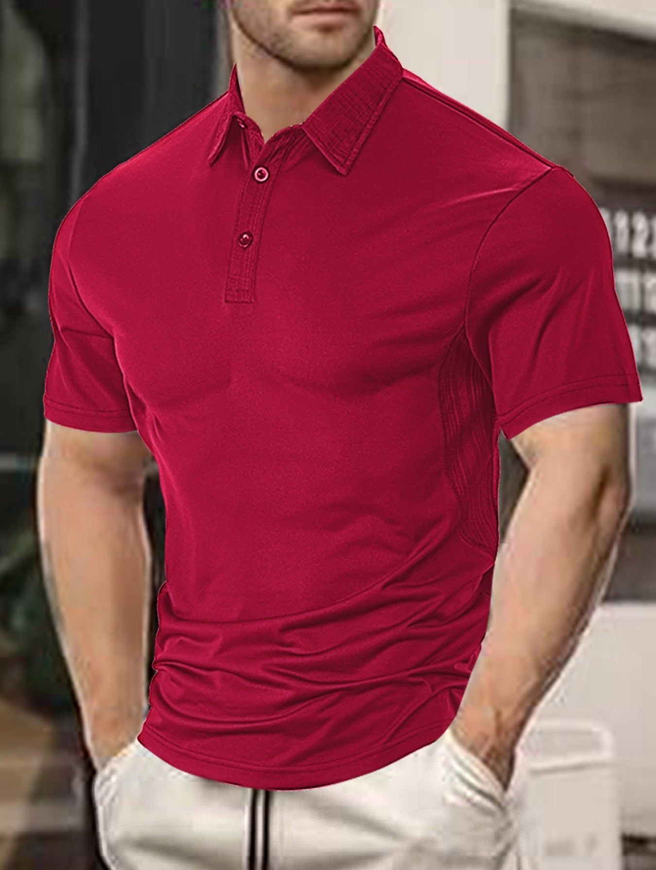 Herren Poloshirt Sportlich Funktionell Modern