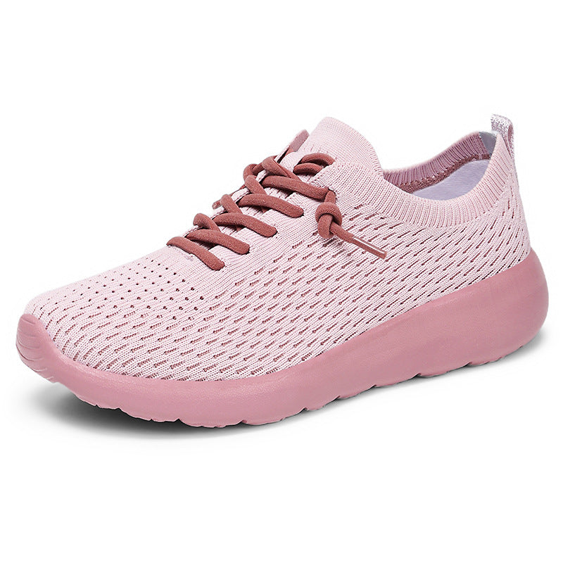 Damen Sneaker Leicht Flexibel Strick Schuhe Rutschfest