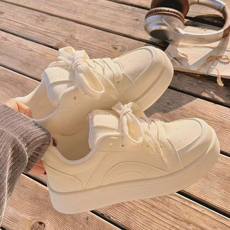 Damen Sneaker Modisch Bequem mit Profilsohle