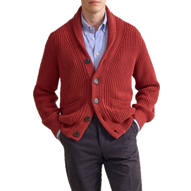 Herren Strickjacke Lässig Modern mit Knöpfen