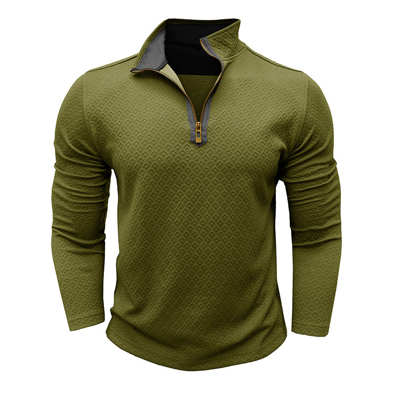 Herren Pullover Modern mit Halbzipper