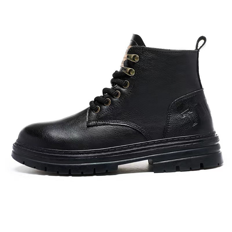 Damen Stiefeletten Leder Braun Schnürsenkel