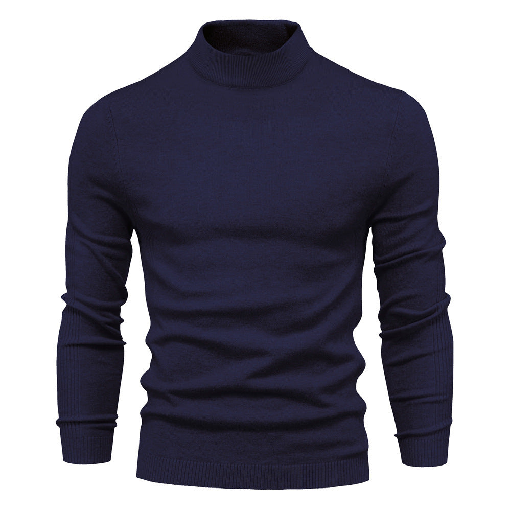 Wollrollkragenpullover Herren Warm Modern Qualität