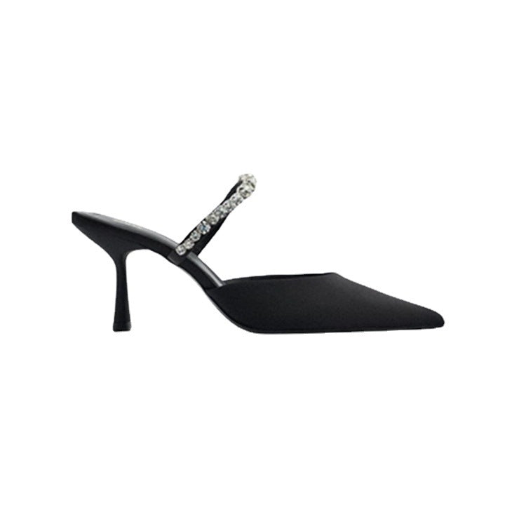 Damen Sling Pumps Glitzer Riemen Elegantes Design