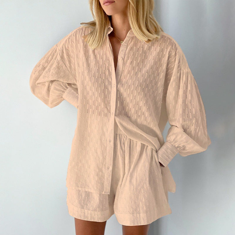 Sommer Zweiteiler Bluse Shorts Leicht und Stilvoll