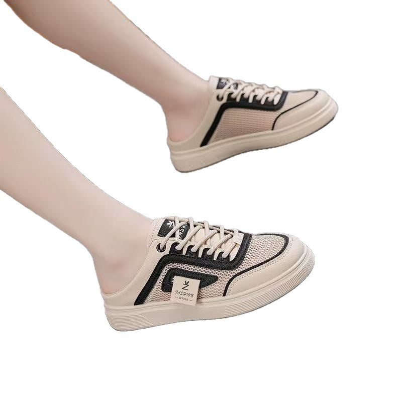Damen Sport Slipper Atmungsaktiv Mesh Bequem