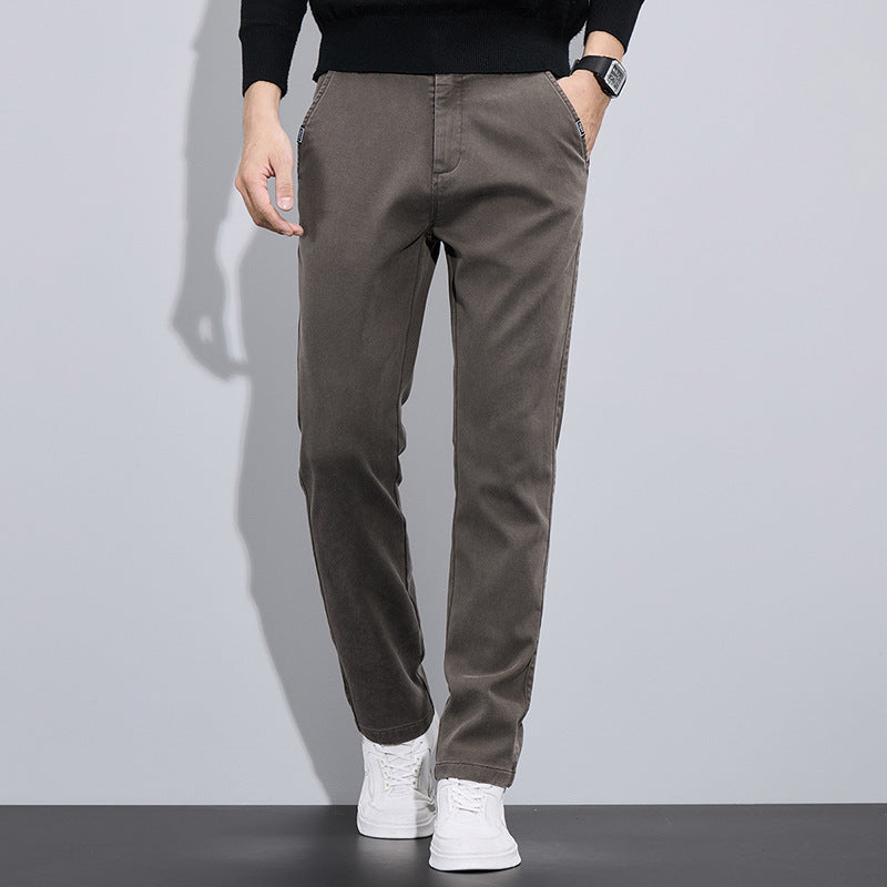 Herren Chinos Slim Fit mit Taschen Elegant Modern