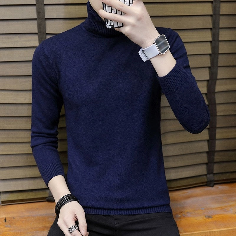 Herren Rollkragenpullover Bequem Warm Modern
