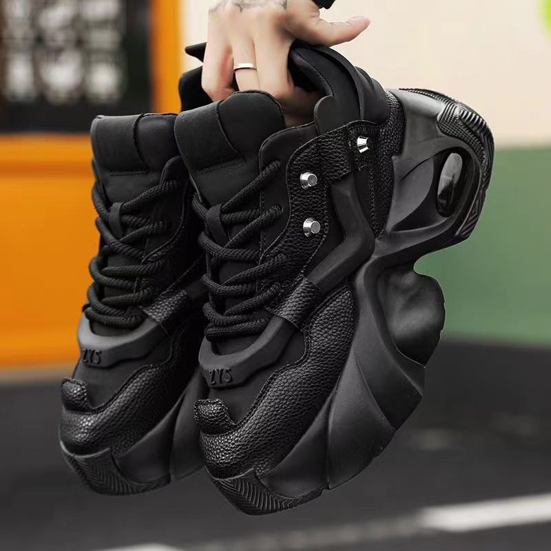 Damen Sneaker Bequem Dämpfung Modisch Schwarz