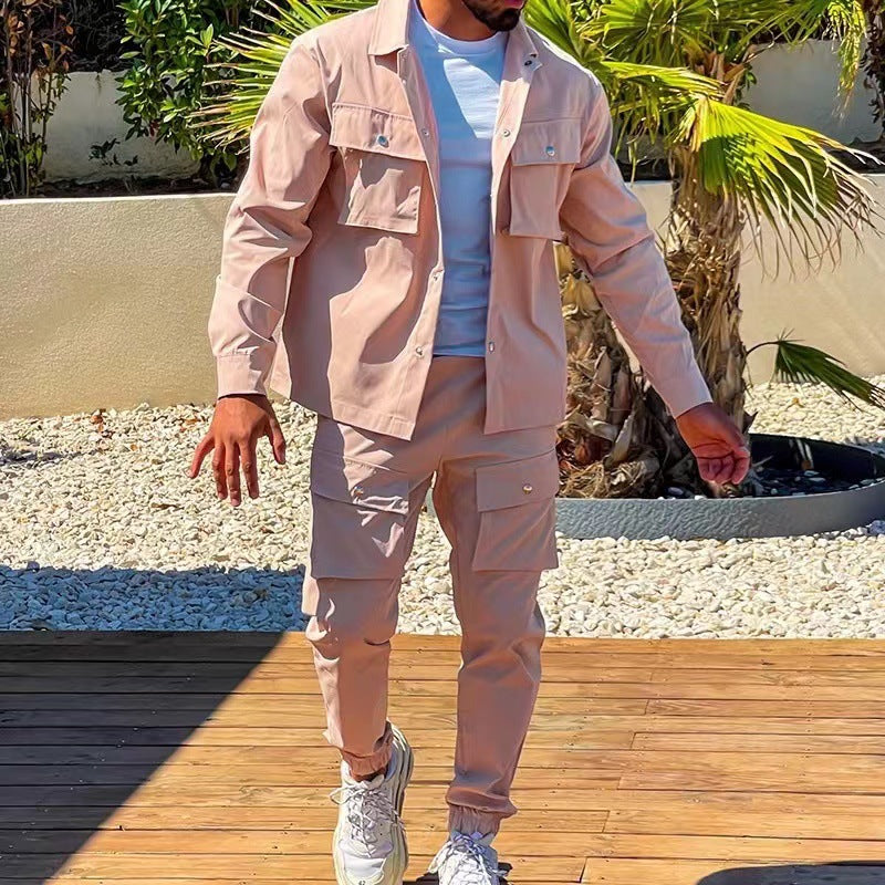 Herren Cargo-Jacke Funktionell Mit Vielen Taschen