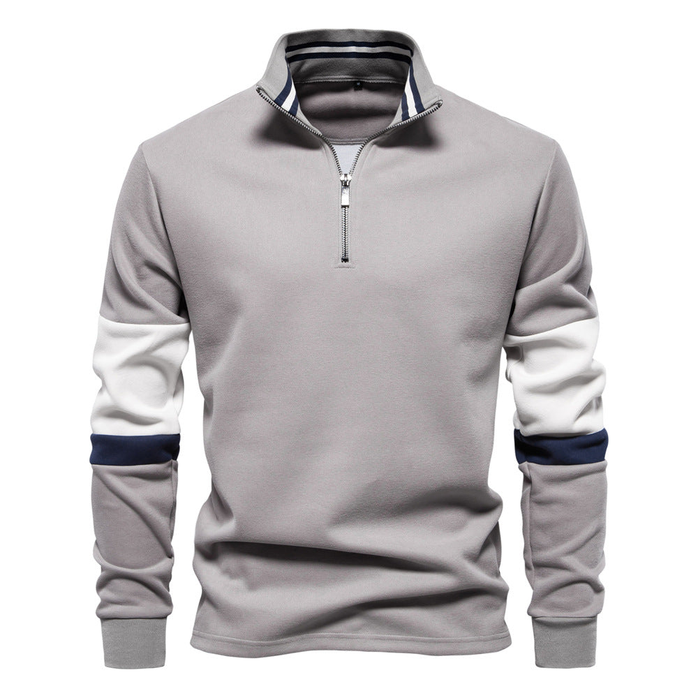 Herren Pullover Stehkragen Sportlich Modern