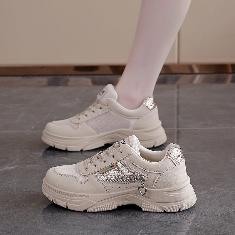 Damen Sneaker Modisch Funkelnd Atmungsaktiv