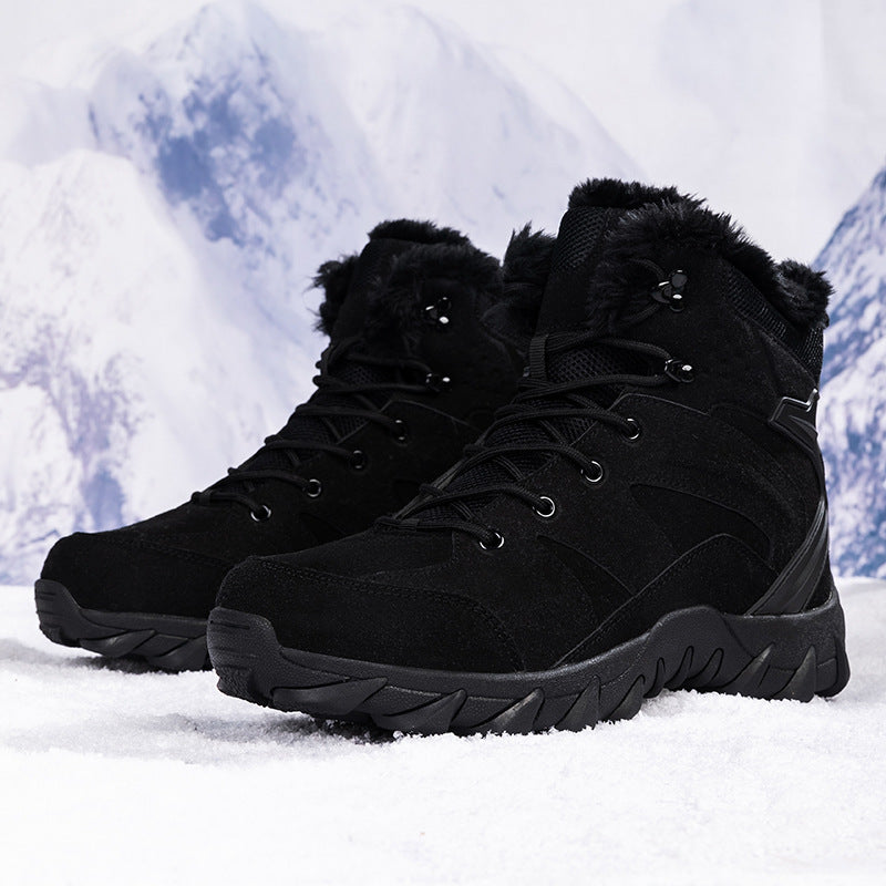 Wanderschuhe Damen Winter Warm Isoliert Rutschfest