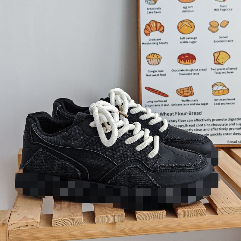 Damen Sneaker Hohe Plattform Atmungsaktiv Modisch