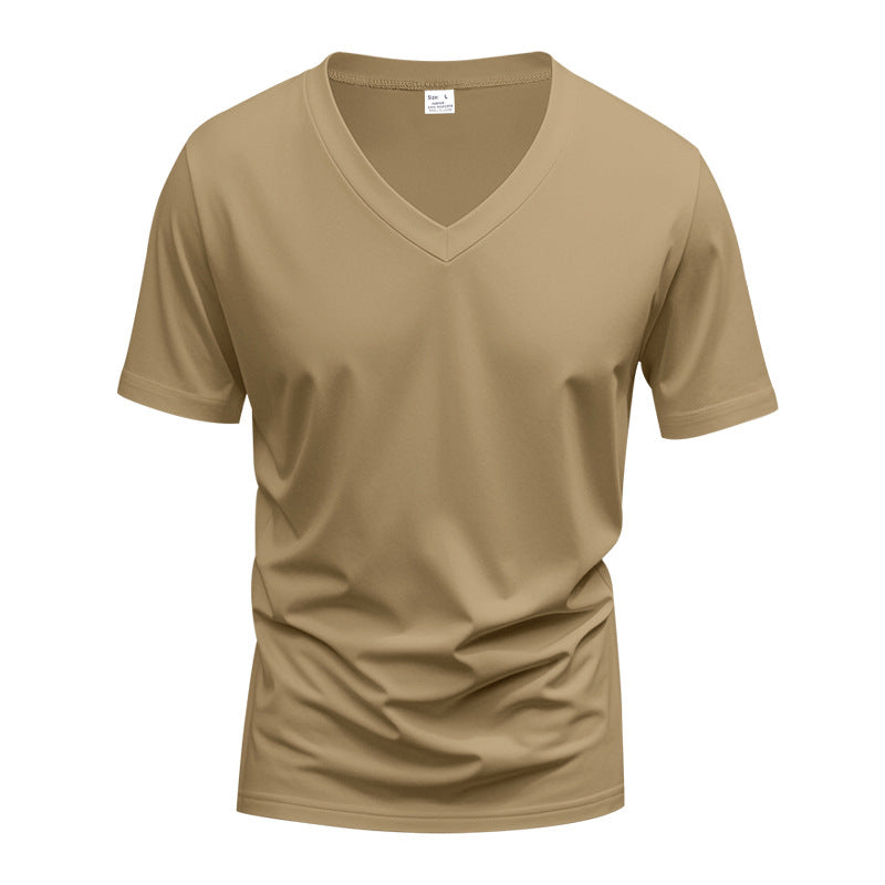 Herren T-Shirt V-Ausschnitt atmungsaktiv Sportlich