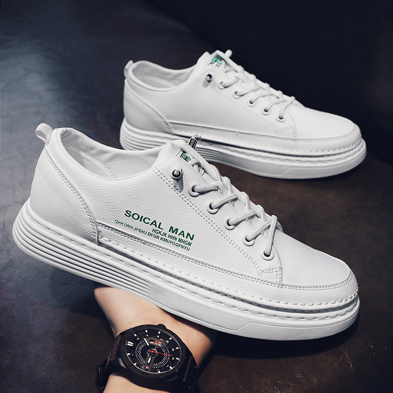 Herren Ledersneaker Lässig Weich Modern Design