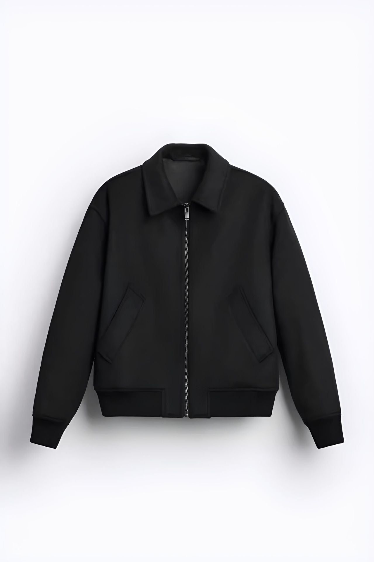 Herren Bomberjacke Softshell Teddy Stoff Modern