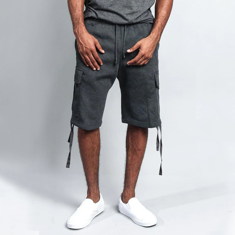 Herren Cargo Shorts Modern mit Taschen und Kordelzug