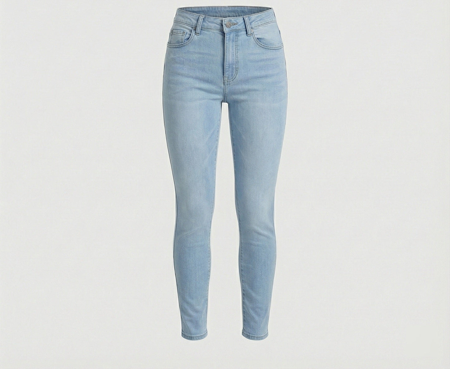 Damen Cargo-Hose Hochtailliert Slim Fit Modern