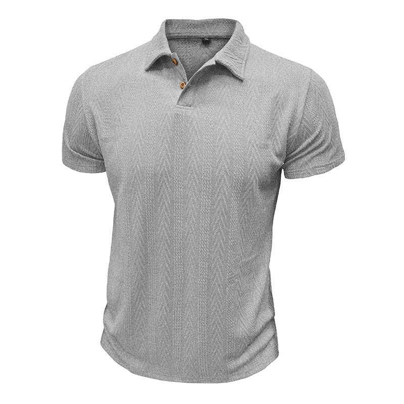 Herren Poloshirt Kurzarm Strukturiert Modern Berlin Style