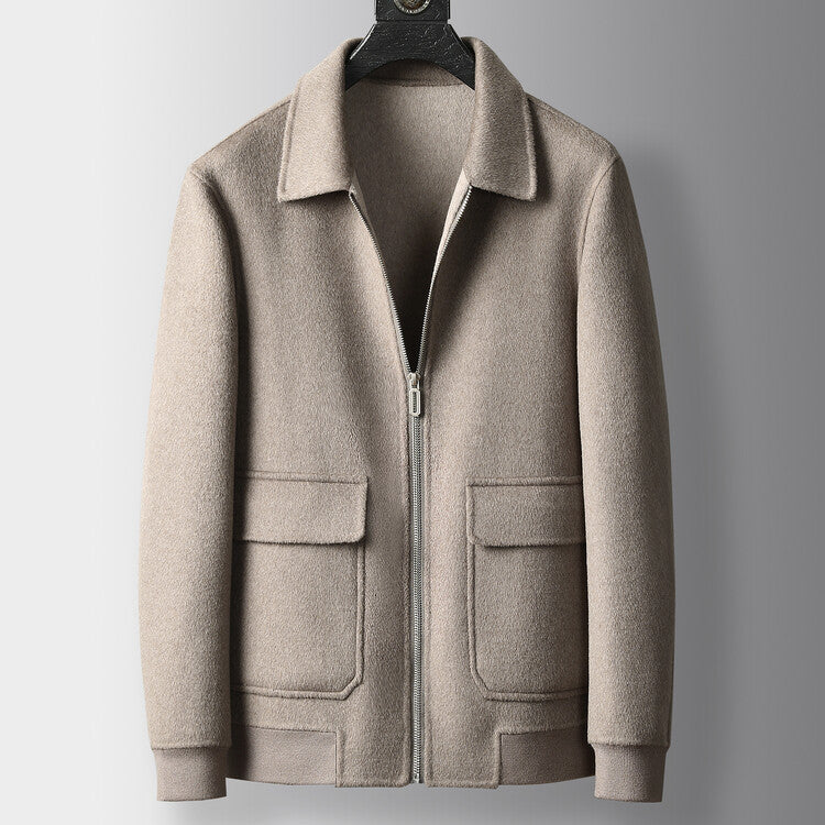 Herrenjacke Stilvolle Lederjacke Mit Taschen Modern
