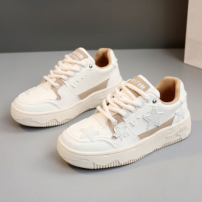 Damen Sneaker Sportlich Stern-Design atmungsaktiv