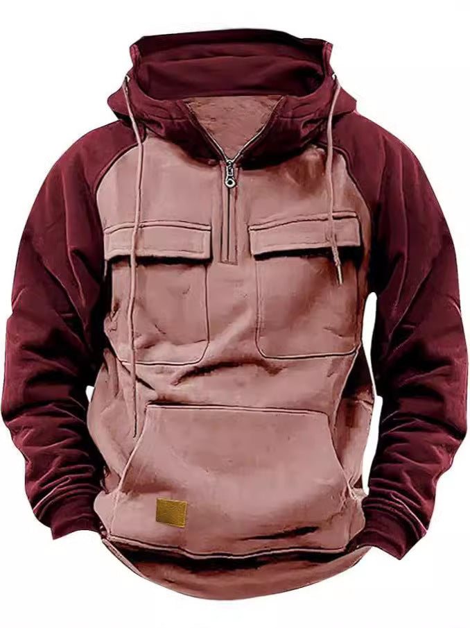 Herren Sportpullover Kapuzenpullover Mit Taschen Modern