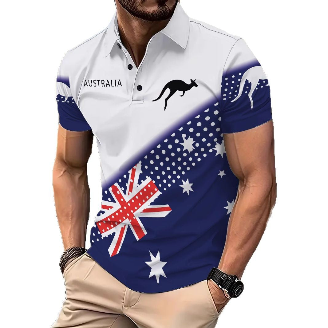 Herren Polohemd Australien Design Berlin Style