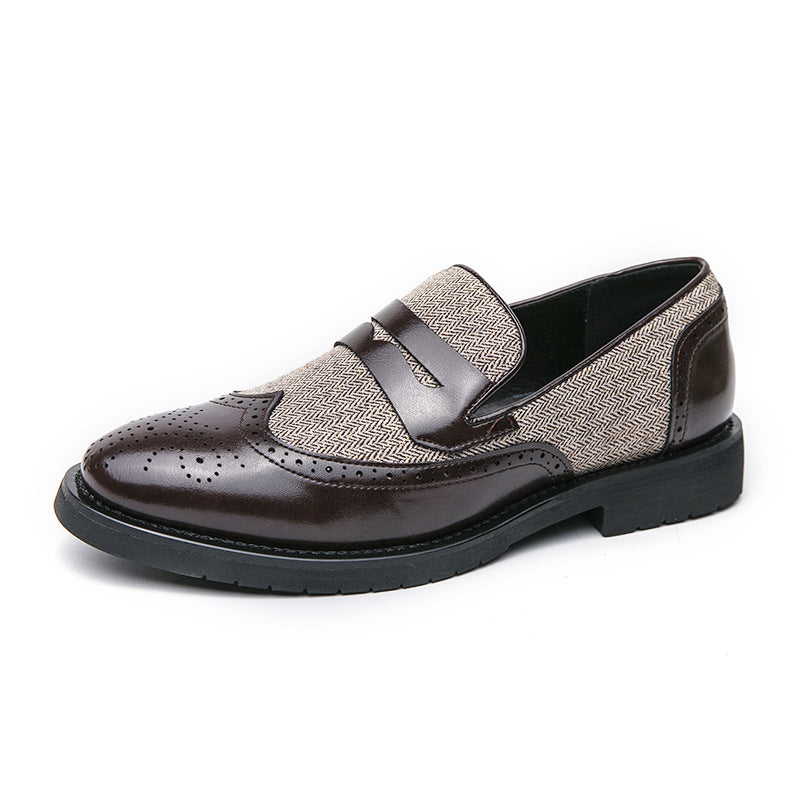 Damen Loafers Elegante Schuhe mit Struktur Obermaterial