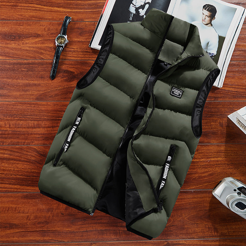 Herren Steppweste Isoliert Warm Elegant