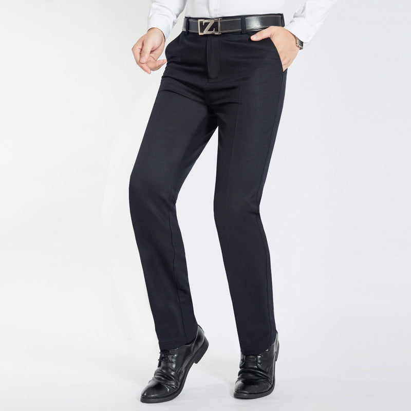 Herren Business-Hose Elegant Stretch Komfort Schwarz