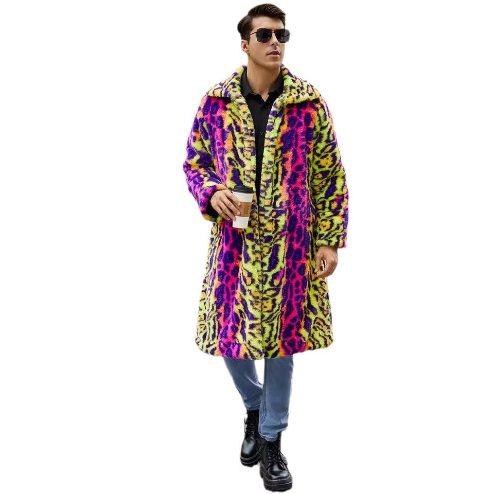 Herren Mantel Tiermuster Stoff Modern Berlin Style
