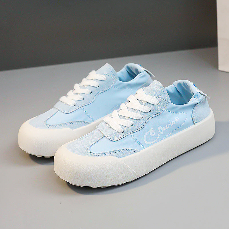 Damen Sneaker Bequem Hohe Sohle Atmungsaktiv Mesh