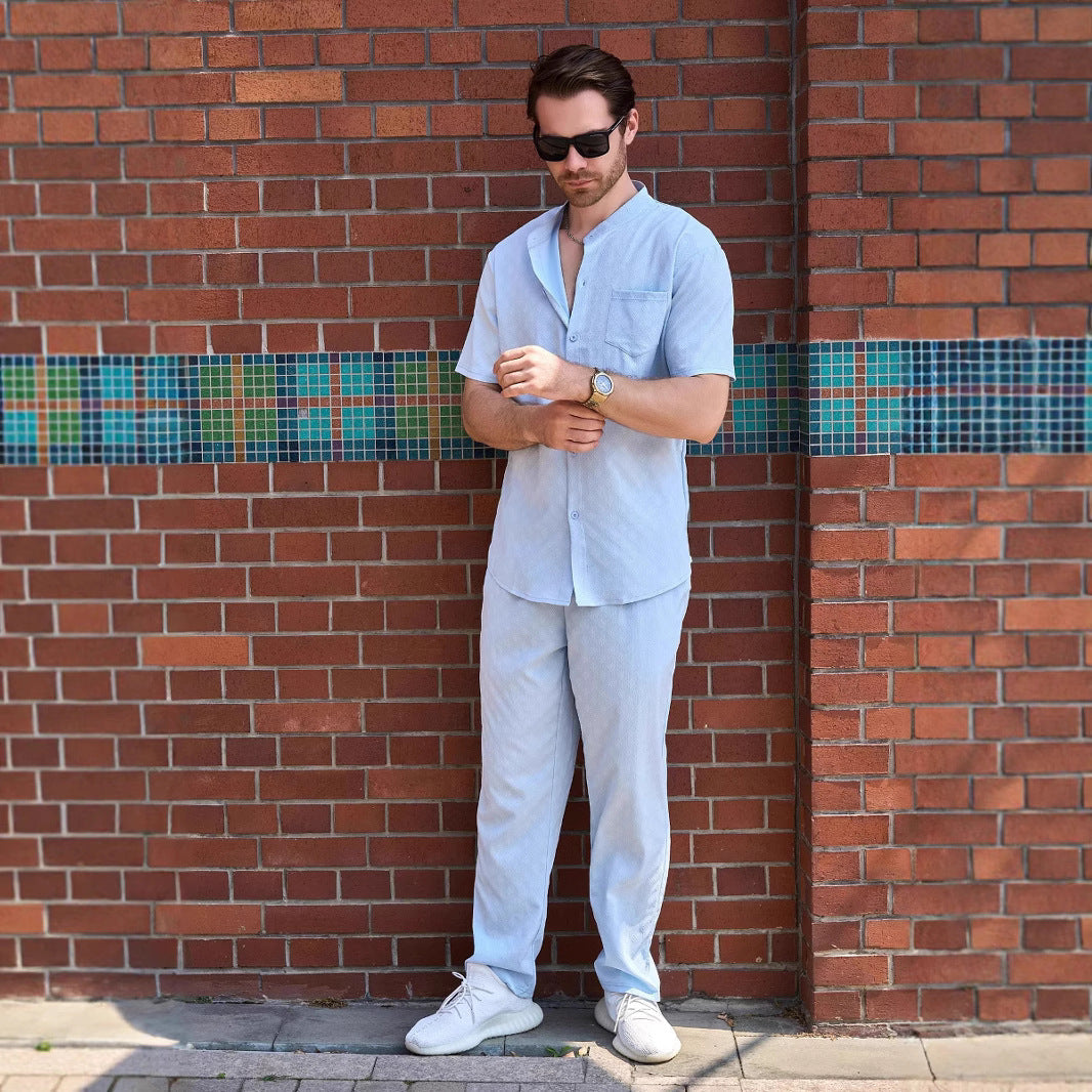 Herren Anzugkombination Elegant Bequem Freizeit