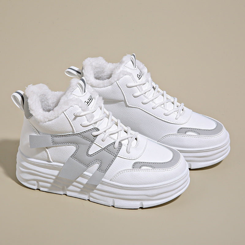 Damen Sneaker High Top Weich Bequem Modisch