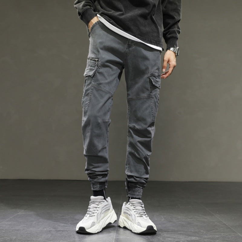 Herren Cargohose Modern Elastisch Bequem Mit Taschen
