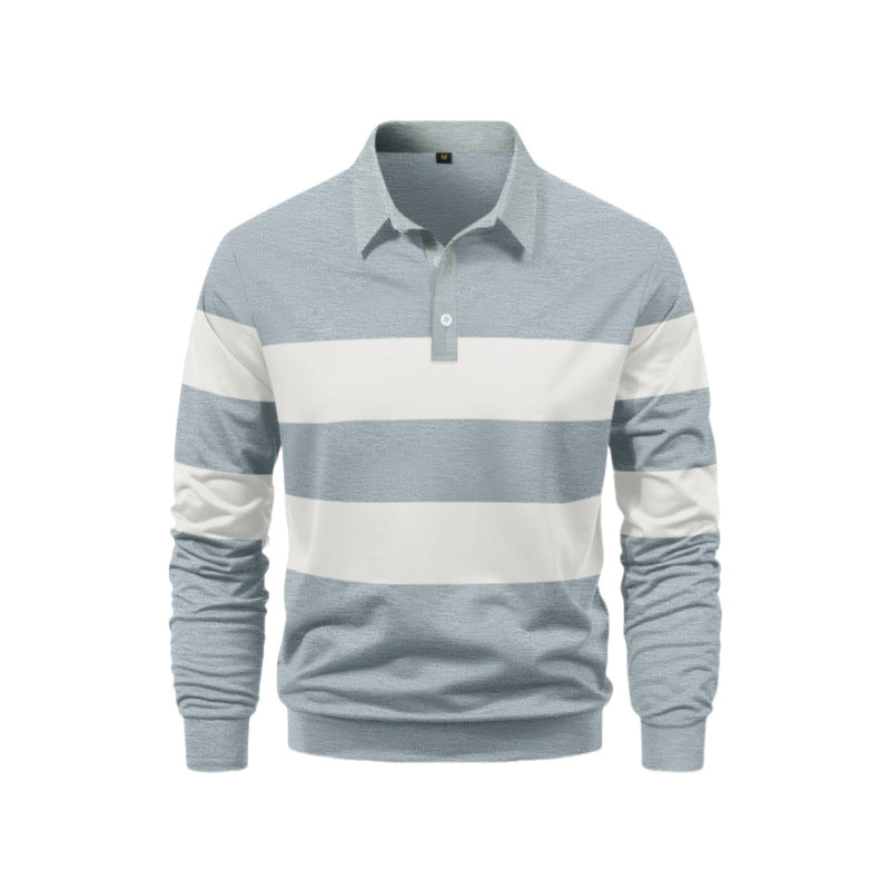 Herren Polo-Shirt Sportlich Streifen-Design Modern