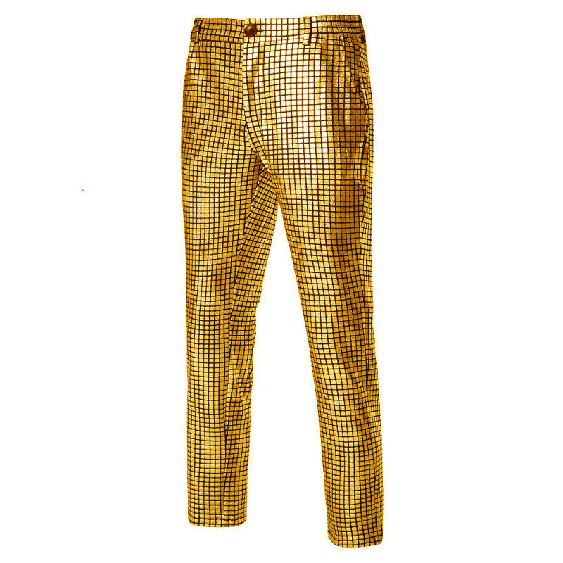 Herren Disco-Hose Glitzernd Partyhose Schwarz