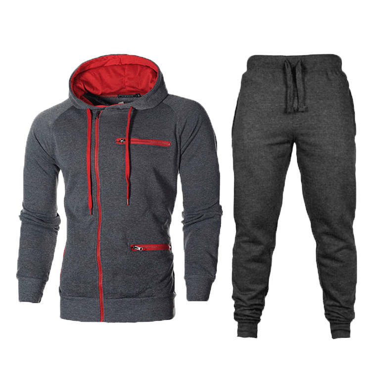 Herren Sportbekleidung Set Hoodie Jogginghose Reißverschluss